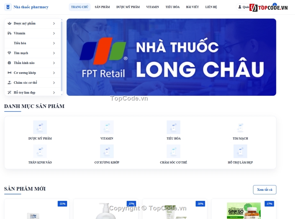 Pharmacy,Website địa ốc,code w    eb